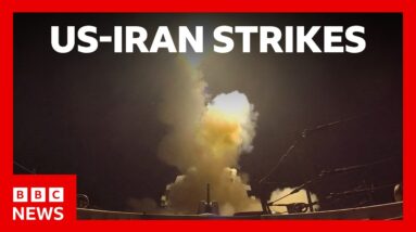 US hits 'dozens' of Iranian sites in strikes, as Iran targets US bases in region | BBC News
