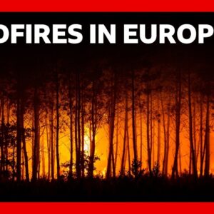 Fires rage in France and Spain as heatwave returns | BBC News