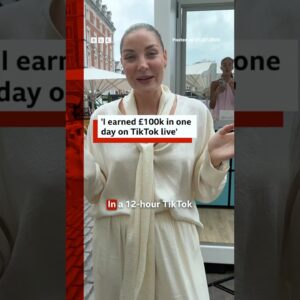 'I earned £100k in one day on TikTok live.' #BBCNews