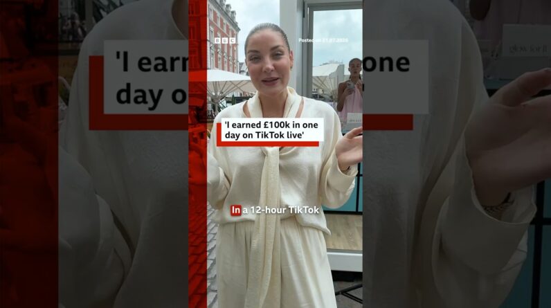 'I earned £100k in one day on TikTok live.' #BBCNews
