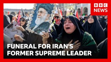 Funeral procession for Iran's former supreme leader begins in Tehran | BBC News