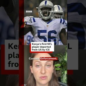 Former NFL player deported US Immigration and Customs Enforcement. #BBCNews