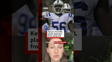Former NFL player deported US Immigration and Customs Enforcement. #BBCNews