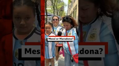 Messi or Maradona? #BBCNews