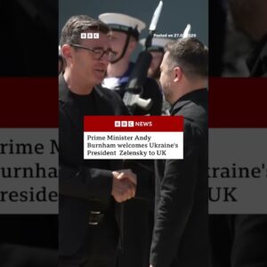 President Zelensky is UK PM Andy Burnham's first international visitor. #BBCNews