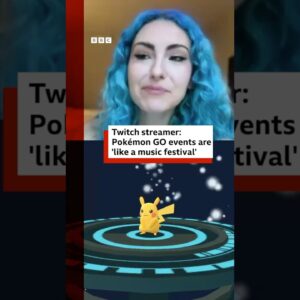Pokémon GO events are “like a music festival”, says streamer. #PokemonGO #BBCNews