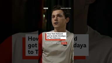 How Tom Holland got to invite Zendaya to The Odyssey. #TheOdyssey #BBCNews