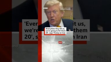 Trump vows to hit Iran '20 to 1' after retaliator strikes. #Iran #US #BBCNews