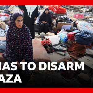 Hamas agrees to disarm in Gaza after Trump announces Board of Peace plan | BBC News