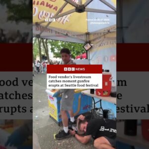 Seattle police still searching for second suspect after shooting at a food festival. #BBCNews
