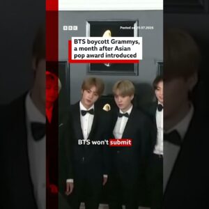 BTS boycott Grammys, a month after Asian pop award introduced. #BTS #Grammys #bbcnews