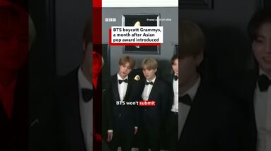 BTS boycott Grammys, a month after Asian pop award introduced. #BTS #Grammys #bbcnews