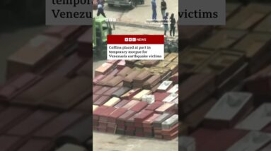 Port in Venezuela becomes temporary morgue for earthquake victims. #BBCNews