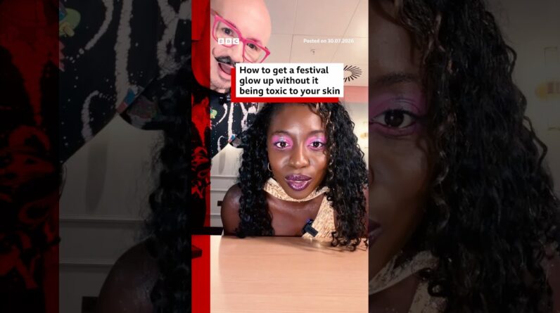 How to do neon festival make-up without it being toxic to your skin. #MUA #Festival #BBCNews