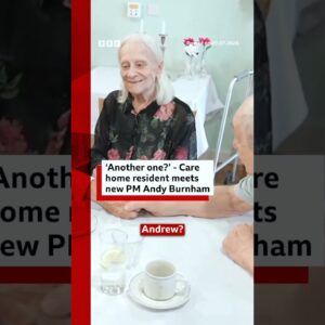 UK Prime Minister Andy Burnham questioned by elderly man. #BBCNews