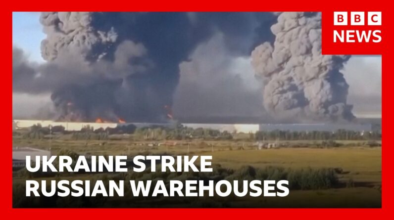 Ukraine strike Russian online retail warehouses | BBC News
