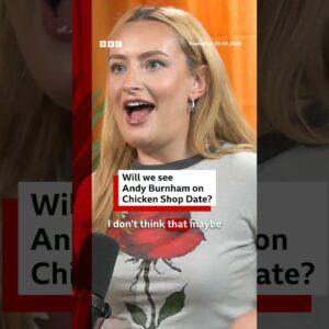 Will we see Andy Burnham on Chicken Shop Date? #AmeliaDimoldenberg #ChickenShopDate #BBCNews