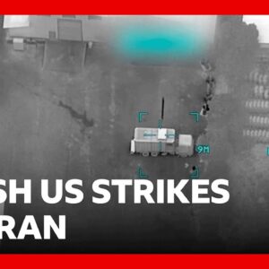 US launches fresh strikes as Iran closes Strait of Hormuz | BBC News