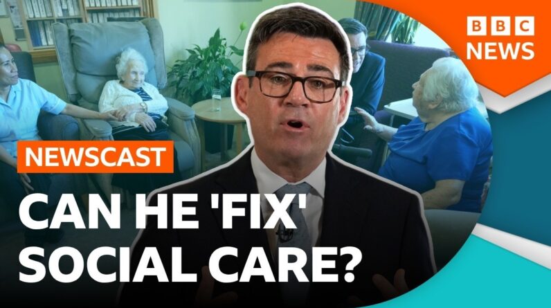 What is Andy Burnham's plan to 'fix' social care? | BBC Newscast