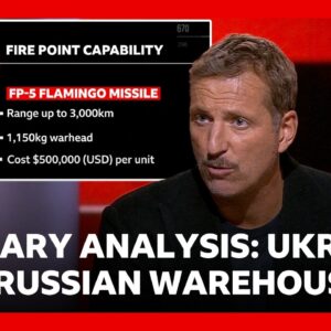 Military analysis of Ukraine's continued strikes on Russian warehouses | BBC News