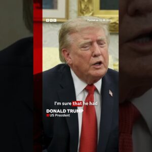 Donald Trump says Burnham had 'miscommunication' with Wiles impersonator. #Politics #BBCNews