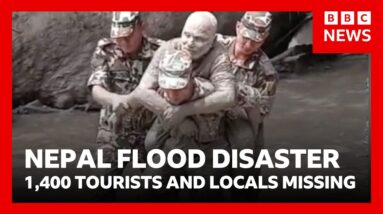 New Nepal flood warnings as 1,400 tourists and locals confirmed missing | BBC News