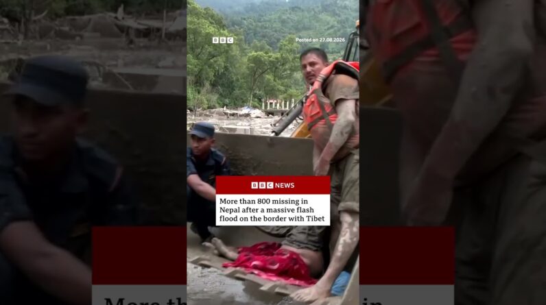 More than 800 missing in Nepal after a massive flash flood on the border with Tibet. #BBCNews