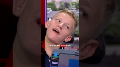 Teen passes GCSEs using eye tracking technology to fill out papers. #BBCNews