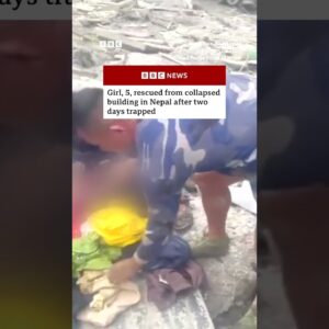 Five-year-old girl rescued from collapsed building in Nepal after days. #Kathmandu #BBCNews