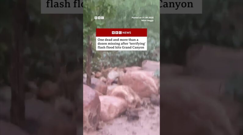 One dead and more than a dozen missing after 'terrifying' flash flood hits Grand Canyon. #BBCNews