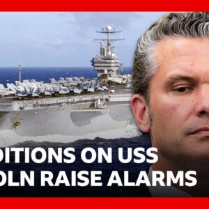 Conditions on US aircraft carrier raise alarms after more than 250 days at sea | BBC News