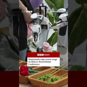 Humanoids take center stage at China’s World Robot Conference. #Robots #China #BBCNews