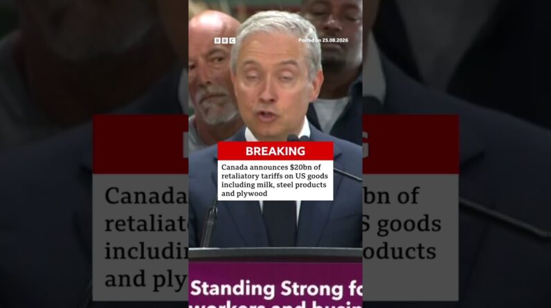 Canada announces $20bn of retaliatory tariffs on US goods. #Canada #BBCNews