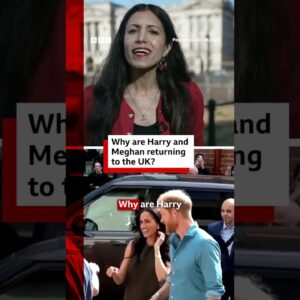 Why are Harry and Meghan returning to the UK? #Harry #Meghan #UKRoyals #BBCNews