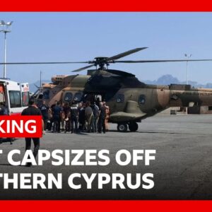 Boat carrying nearly 270 people capsizes off northern Cyprus | BBC News