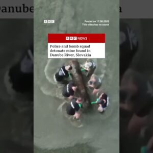 Police and bomb squad detonate mine found in Danube River. #Slovakia #BBCNews