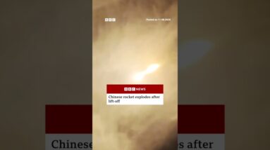 Chinese rocket explodes after lift-off. #China #BBCNews