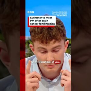 UK PM Burnham invites Scottish swimmer to meeting after cancer funding plea. #UK #Cancer #BBCNews