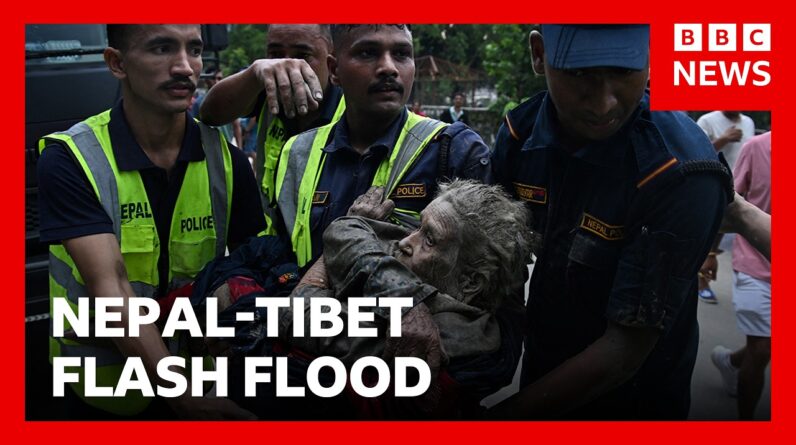 LIVE: Nepal flash flood rescue operation underway after glacial collapse at Tibet border | BBC News