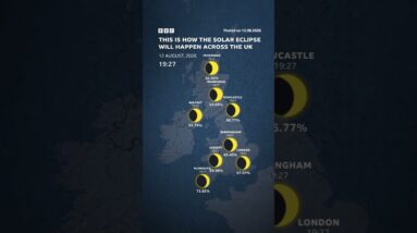 The most dramatic partial solar eclipse in nearly three decades. #Eclipse #bbcnews