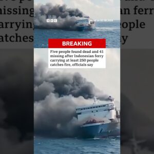 Five dead, 41 missing, after Indonesia ferry catches fire. #Indonesia #BBCNews