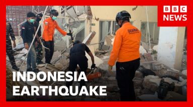 At least 20 dead after 7.7-magnitude earthquake strikes Indonesia | BBC News