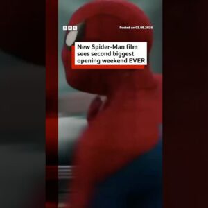 New Spider-Man film sees second biggest opening weekend ever. #SpiderMan #Marvel #BBCNews