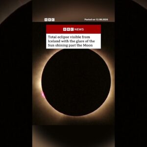 Total eclipse visible from Látrabjarg, Iceland. #Iceland #SolarEclipse #TotalEclipse #News #BBCNews