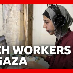 Gaza's tech workers rebuilding their lives online | BBC News