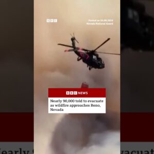 A large wildfire has reached the outskirts of Reno, Nevada. #Wildfires #BBCNews