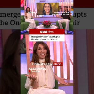Emergency alert interrupts The One Show live on air. #EmergencyAlert #BBCNews