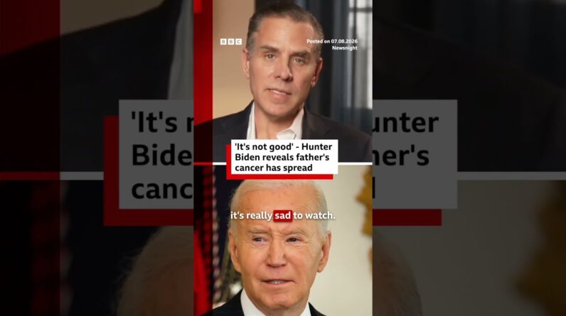 'It's not good' - Hunter Biden on his father's cancer update. #JoeBiden #Cancer #BBCNews