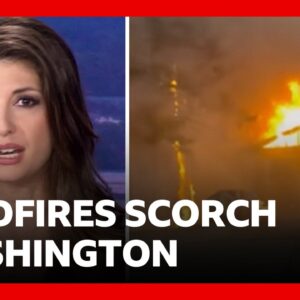 Hundreds of homes lost as wildfires rage in Washington | BBC News