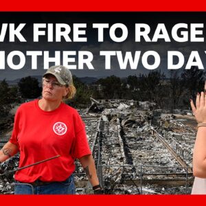 Hawk Fire wildfire in Nevada expected to rage for another two days, say officials | BBC News